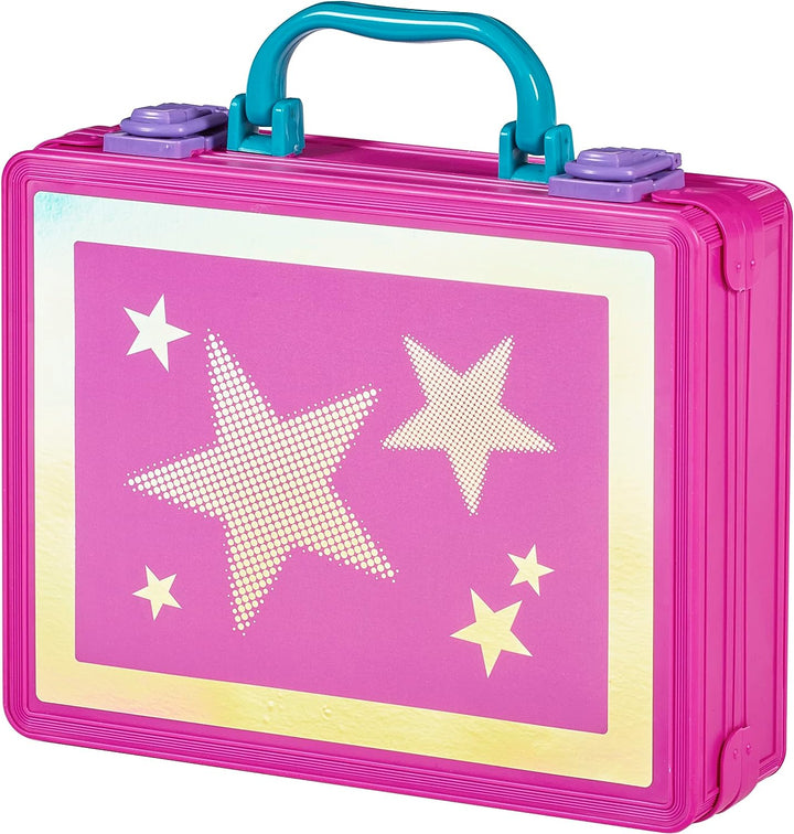 Shimmer and Sparkle 17362 Shimmer N Sparkle Light up Beauty Pink case for Children with Hollywood Style Lights Real Washable Make up for Kids