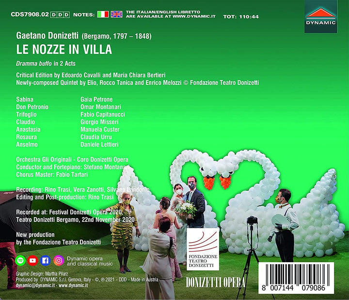 Donizetti: Le Nozze In Villa [Various] [Dynamic S7908] [Audio CD]