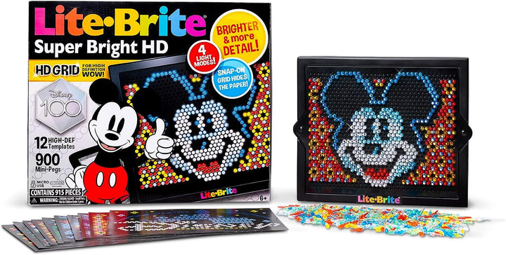 Lite Brite Disney 100 Super Bright HD