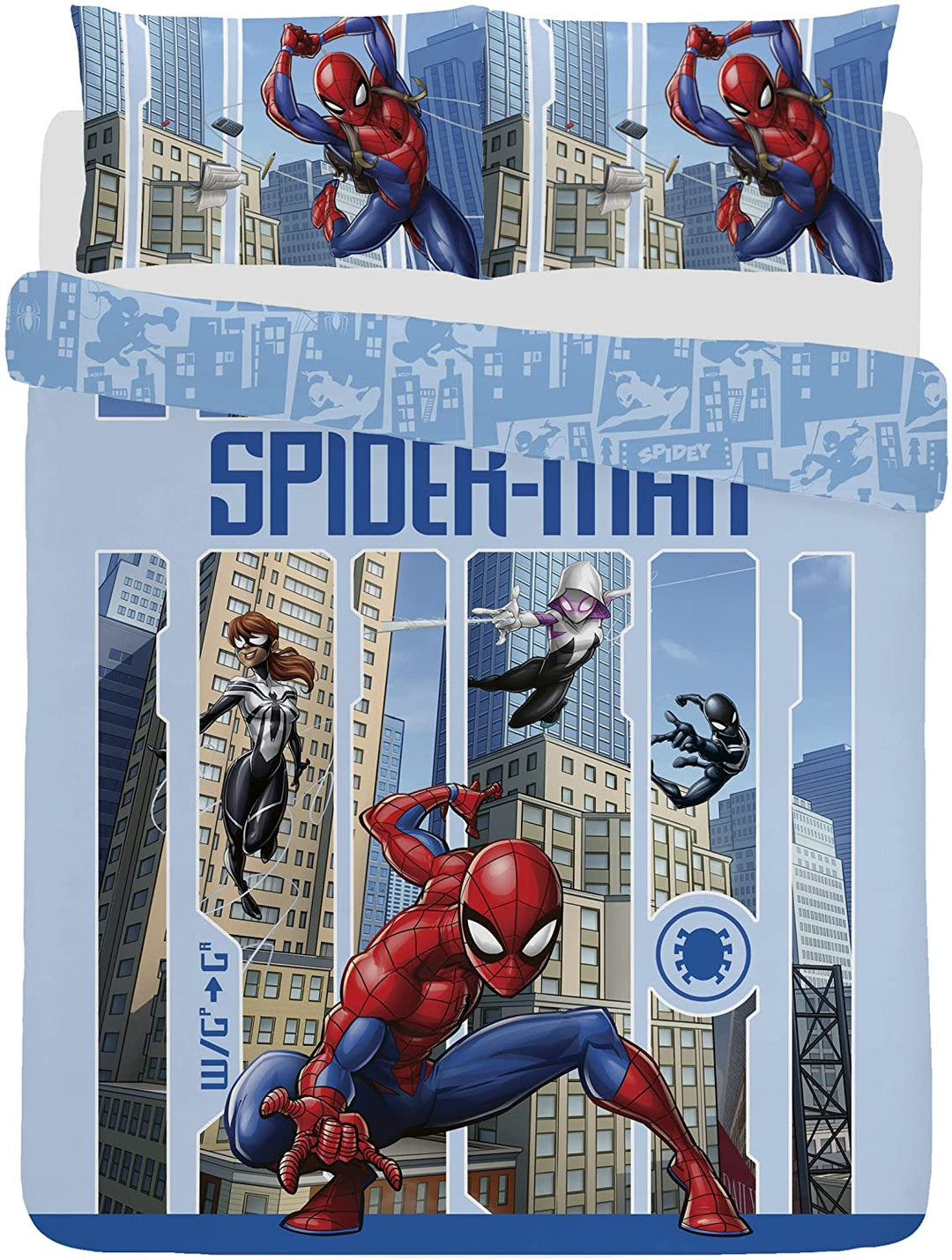 Offizielles Disney Spiderman-Doppelbettbezug-Set