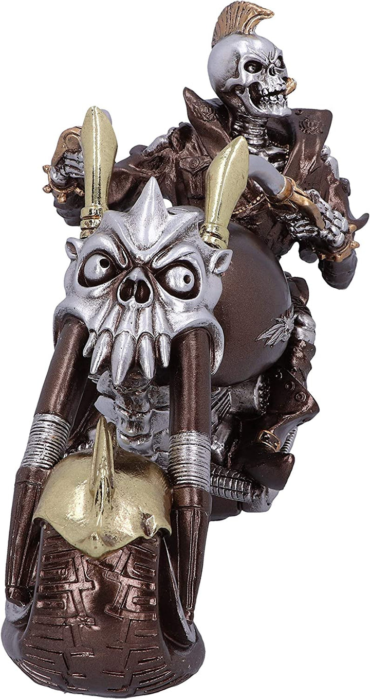 Nemesis Now Wheels of Steel 29cm Steampunk Motorcycle Skeleton Figurine.