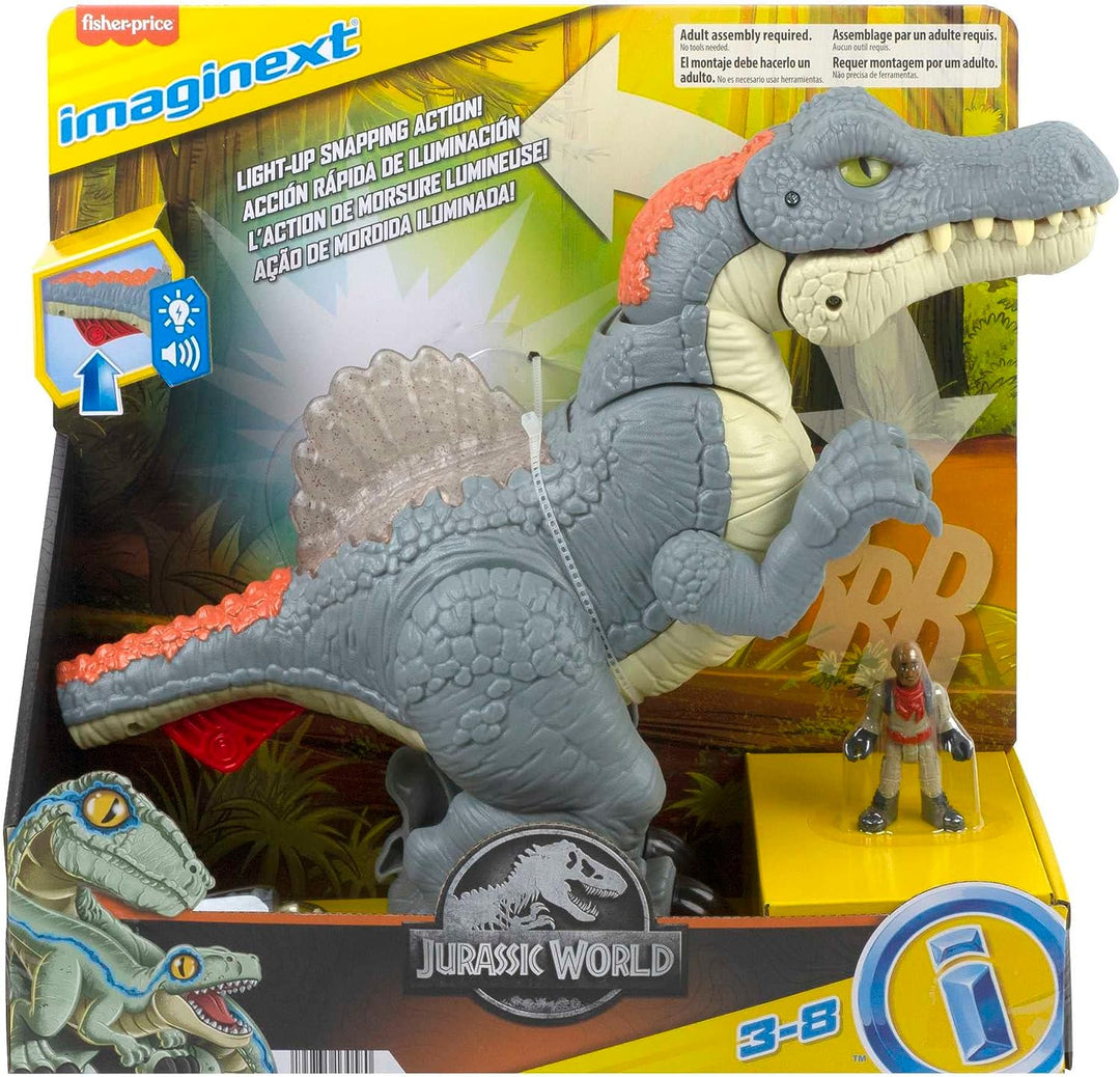 Fisher Price Imaginext Jurassic World Ultra Snap Spinosaurus with Lights & Sounds