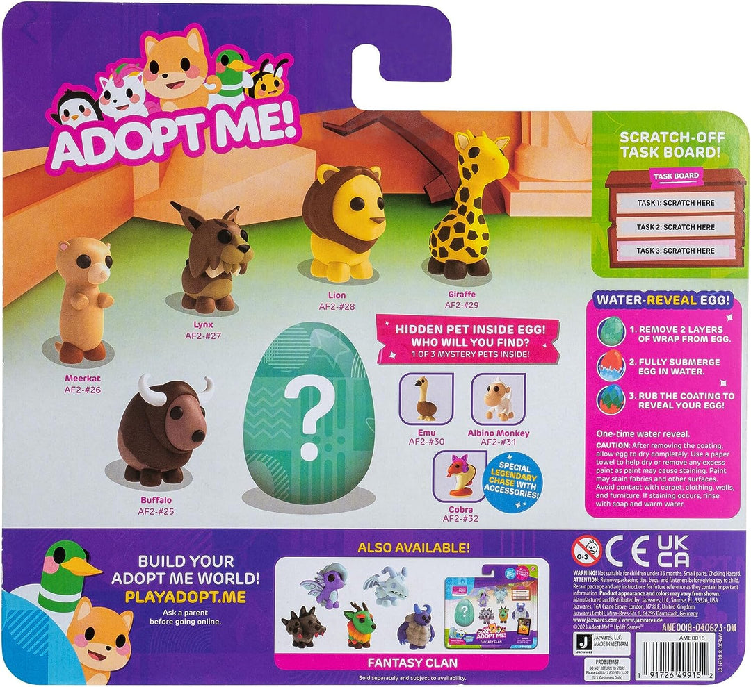 Adopt Me! AME0018 Multipack Animal Life-Hidden Top Online Game-Fun Collectible Toys