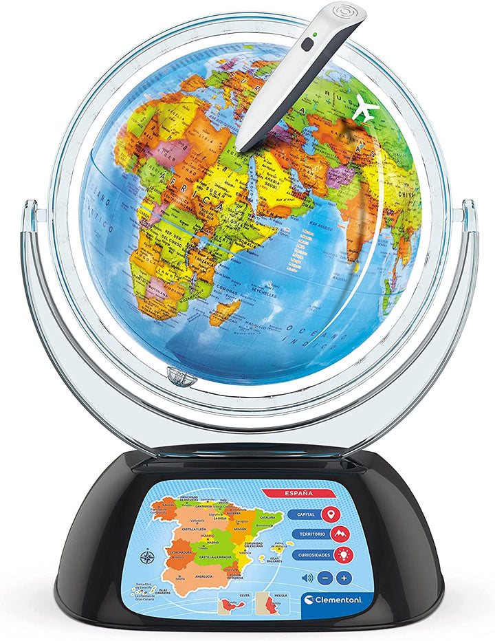 Clementoni 55387 Interactive Globe, Multicoloured