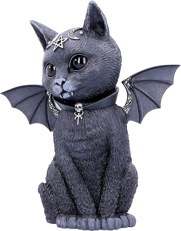 Nemesis Now Large Malpuss Winged Occult Cat Figurine, Black, 24cm