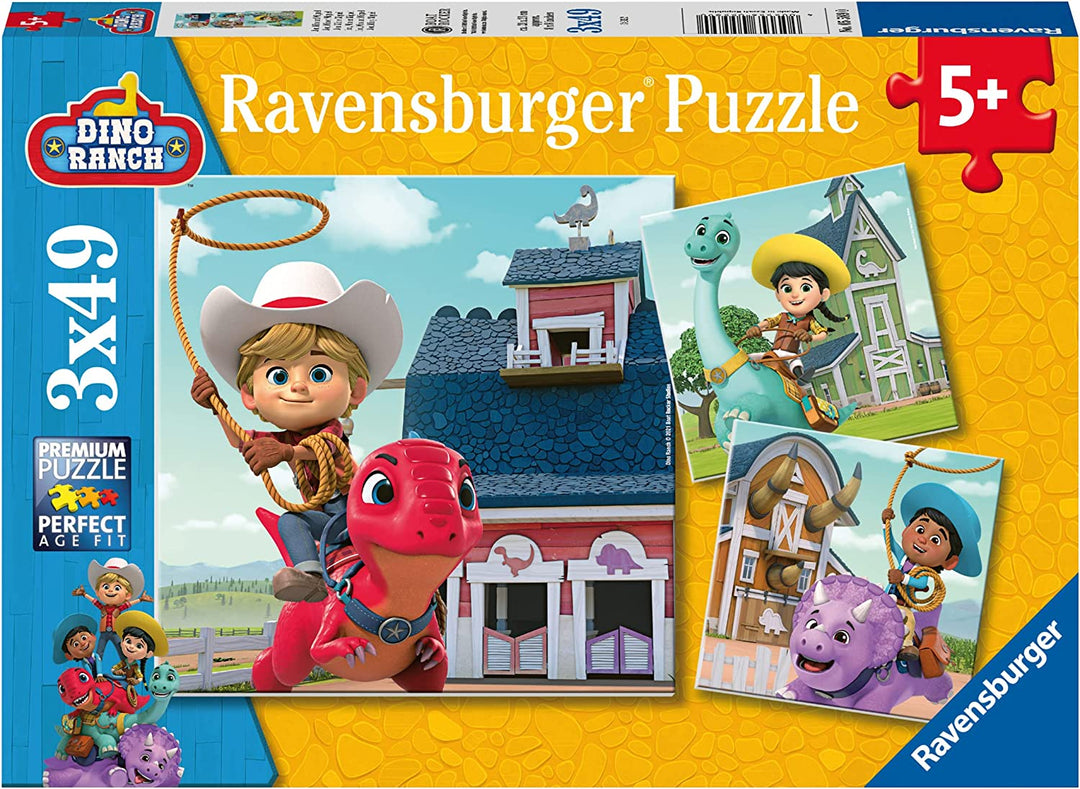 Ravensburger Dino Ranch 3x 49 piece Jigsaw Puzzles