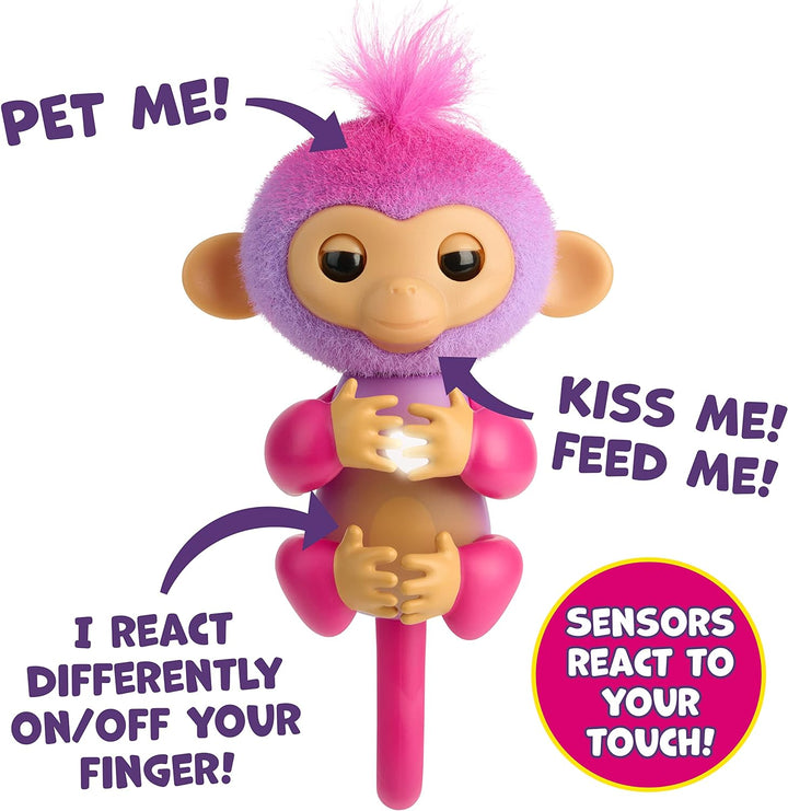 Fingerlings 3117 Interaktives Affenbaby Charli, über 70 Geräusche und Reaktionen, Herz L