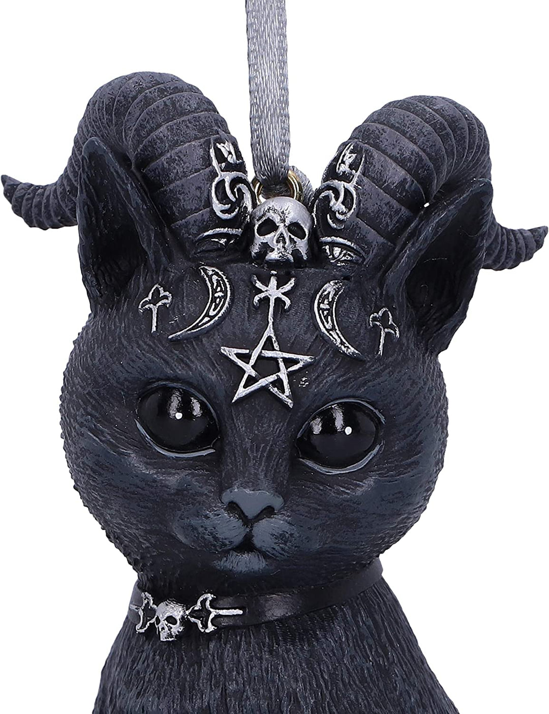 Nemesis Now Pawzuph Black Horned Cat Hanging Decorative Ornament 10cm