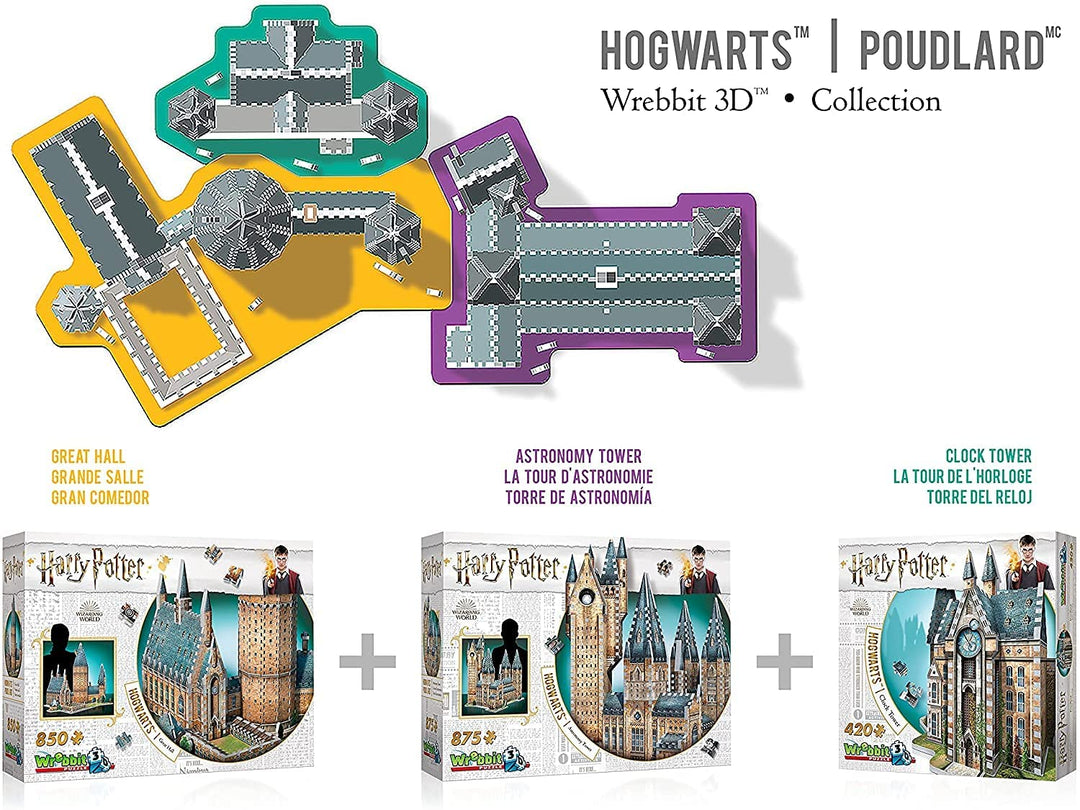 Wrebbit 3D-Puzzle Harry Potter: Uhrturm von Hogwarts (420 Teile)