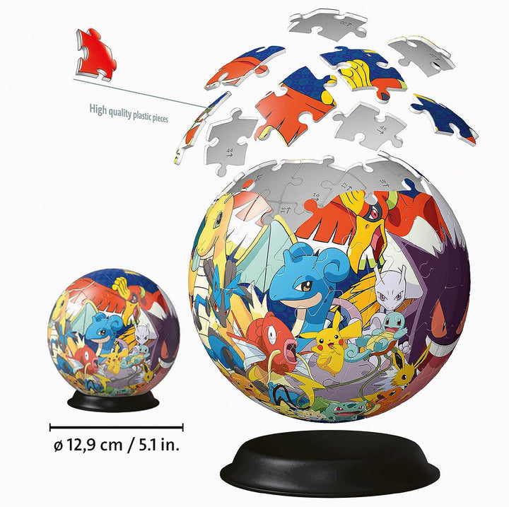 Ravensburger Pokemon 3D-Puzzleball für Kinder ab 6 Jahren – 72 Teile