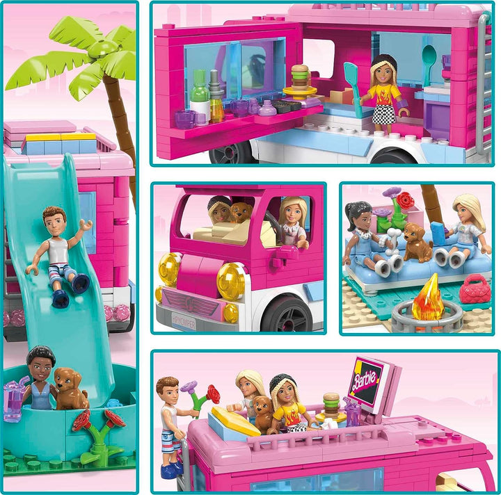 MEGA Barbie , Dream Camper Adventure, building toy for girls and boys