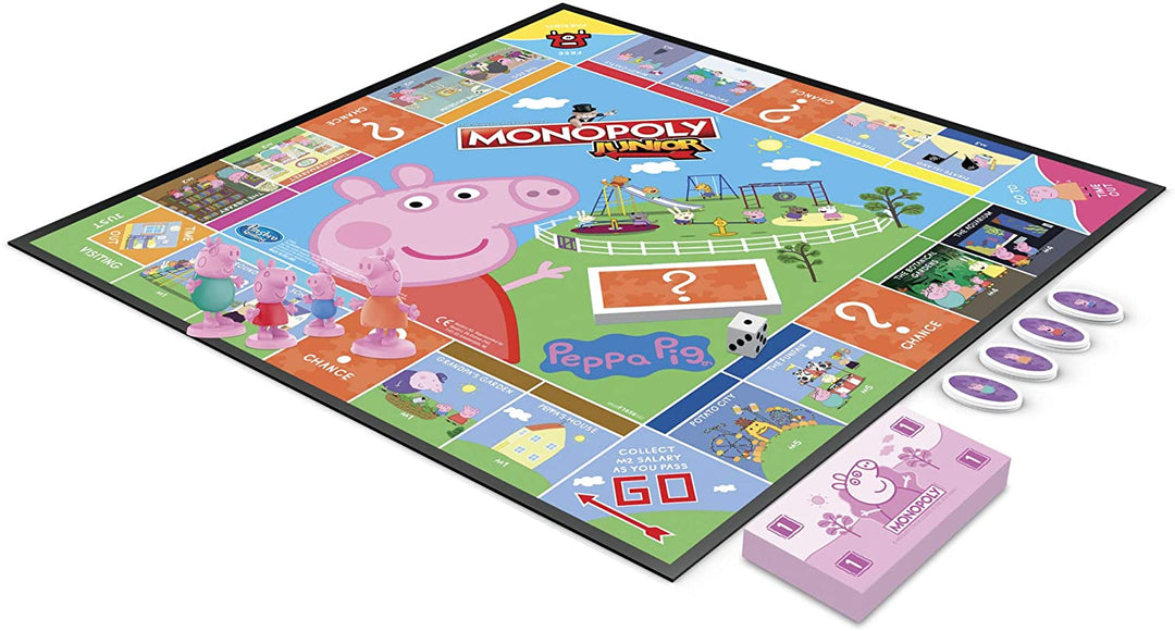 Monopoly Junior: Peppa Pig Edition Board Game for 2-4 Players