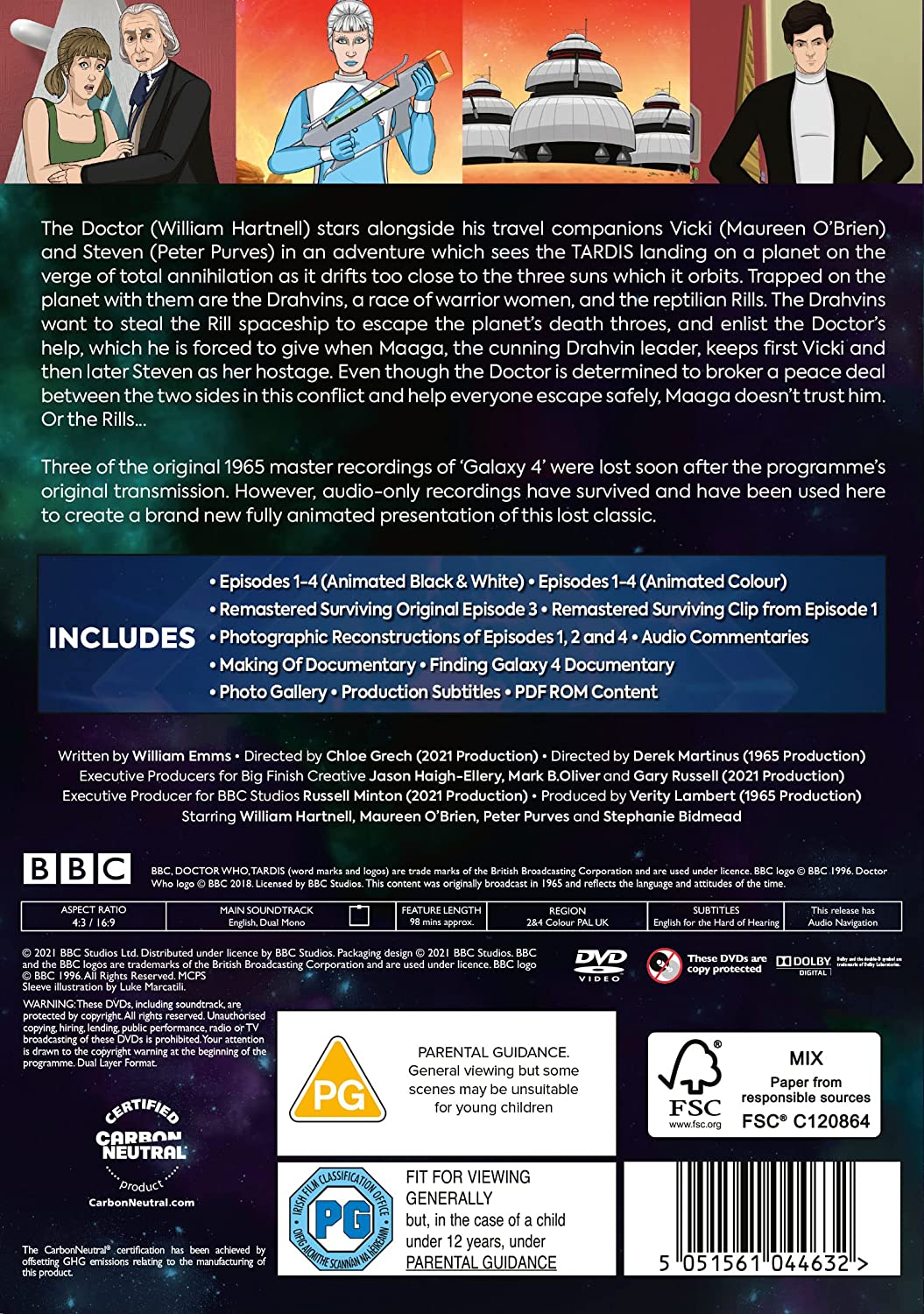 Doctor Who – Galaxy 4 [2021] – Science-Fiction [DVD]