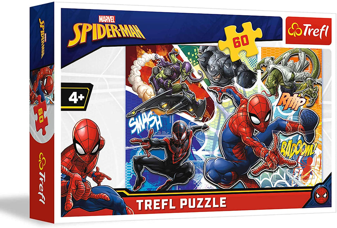 Trefl 916 17311 EA 60 Stück Spider-Man, mehrfarbig