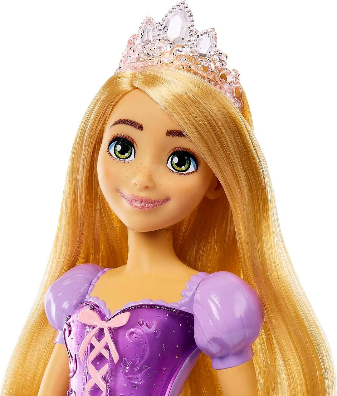 ?Disney Princess Toys, bewegliche Modepuppe Rapunzel mit glitzernder Kleidung und