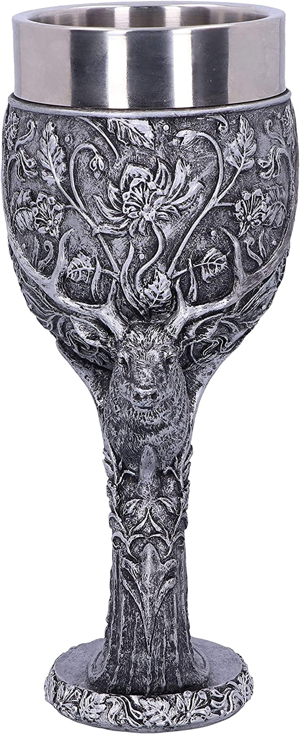 Nemesis Now - Stags Head Goblet Wine Glass 6