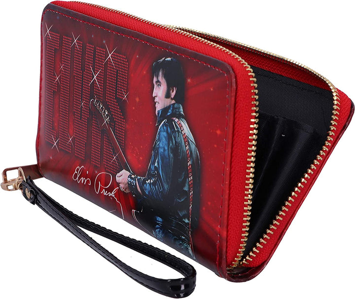 Nemesis Now Elvis 68 Performance Red Womens Purse, Polyurethane, 19cm