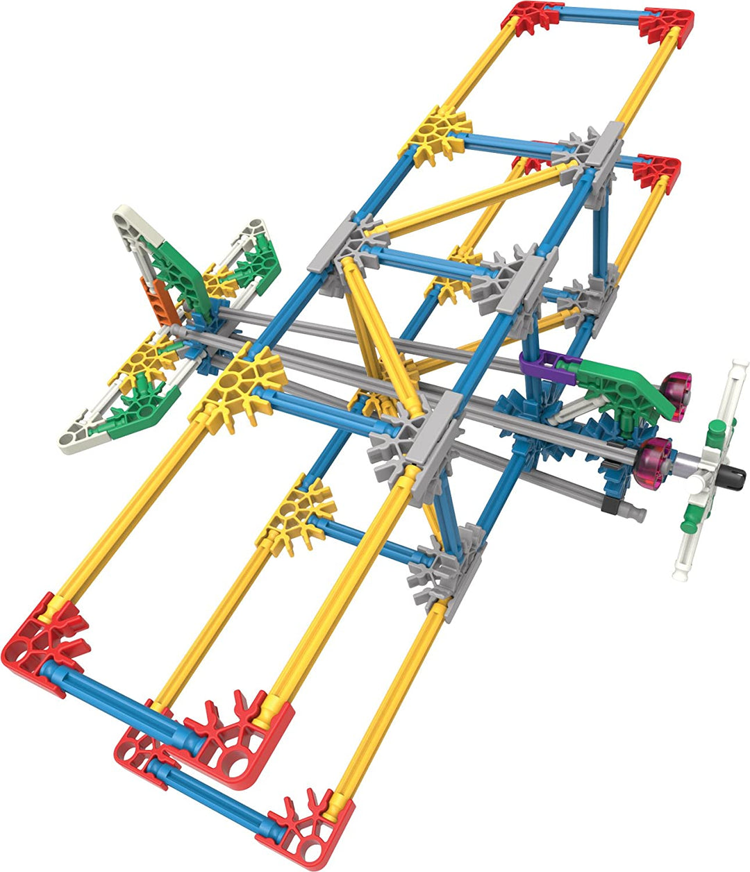 K'NEX 23012 Imagine Power and Play motorisiertes Bauset, Lernspielzeug für Kinder, 529-teiliges Stiel-Lernset, Technik für Kinder, lustiges und farbenfrohes Bauspielzeug für Kinder ab 7 Jahren