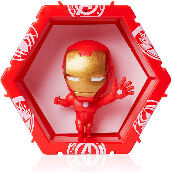 WOW! PODS Avengers-Kollektion – Iron Man | Leuchtende Superhelden-Wackelkopffigur | Offizielle Marvel-Spielzeuge, Sammlerstücke und Geschenke