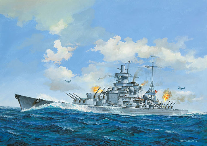 Revell 54195 05037 Schlachtschiff Scharnhorst Modellbausatz, Verschiedenes