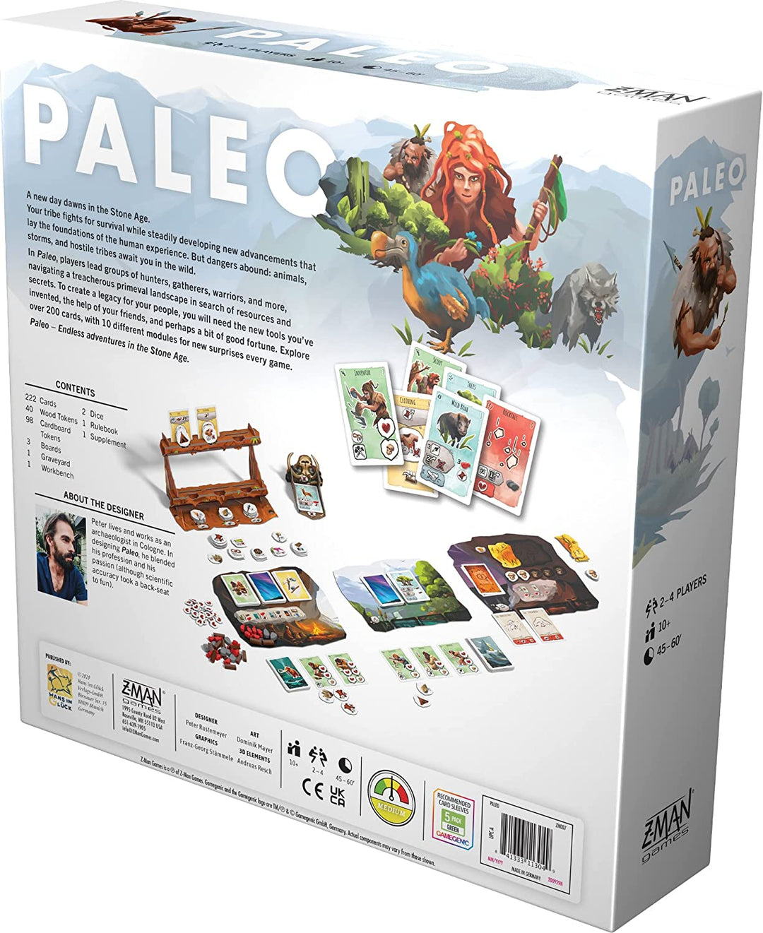 Z Man Games | Paleo | Board Game | Ages 10+ | 1-4 Players | 45-60 Minutes Playin