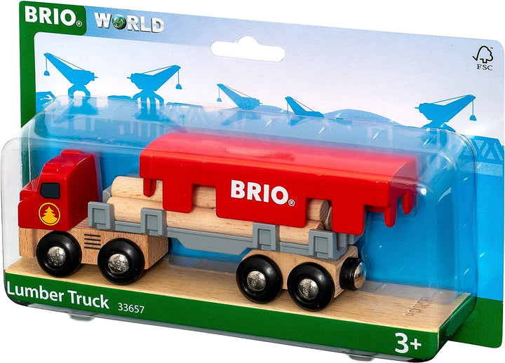 BRIO World Lumber Truck Toy Vehicle for Kids Age 3 Years Up