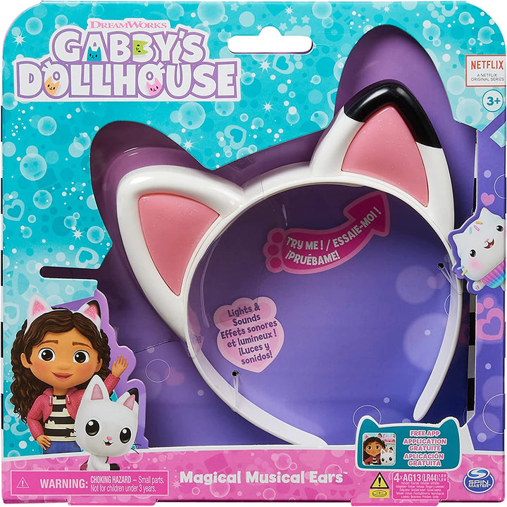 Gabby’s Dollhouse, Magical Musical Cat Ears with Lights, Music, Sounds and Phras