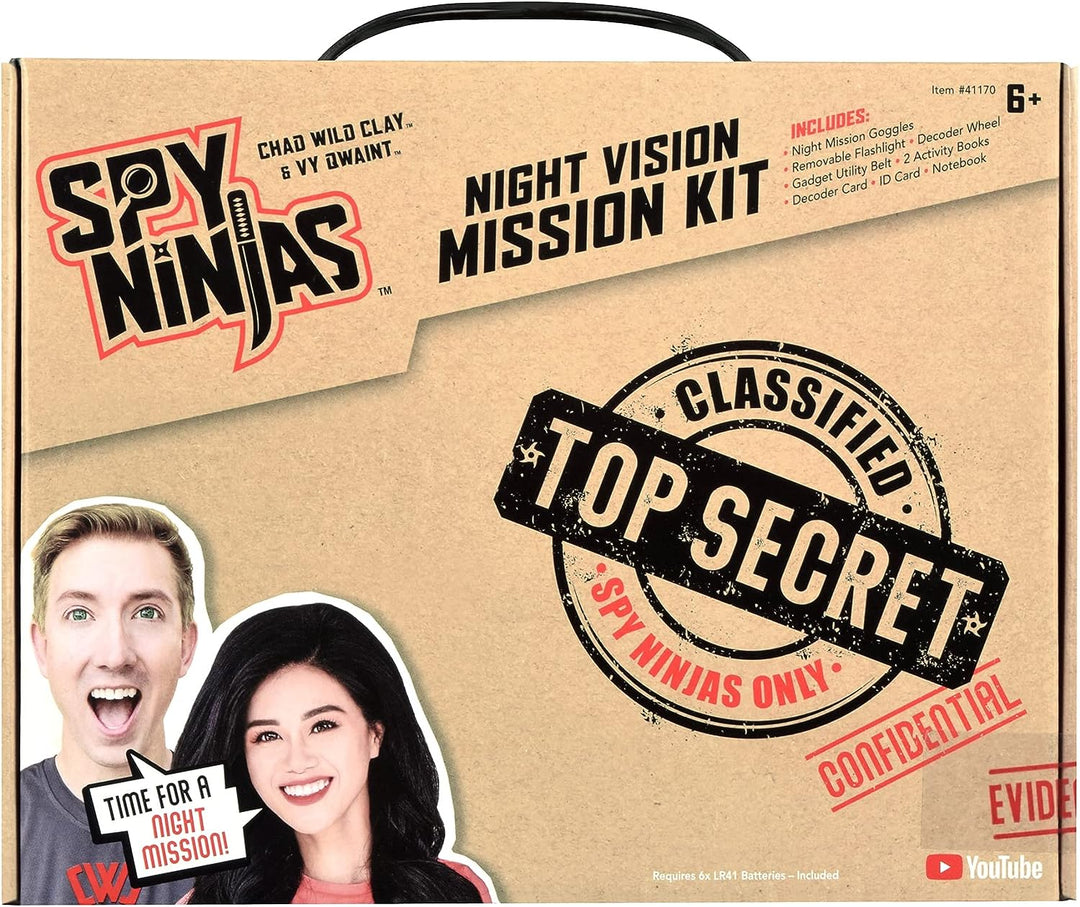 Spy Ninjas Night Vision Mission Kit, Role Play Gear, Spy Toys, Gadgets, Secret Ninja, Project Zorgo Network