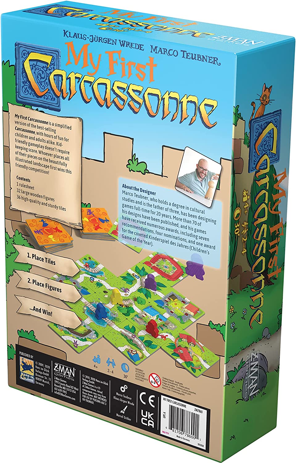 Z-Man-Spiele | Mein erstes Carcassonne | Brettspiel | Ab 4 Jahren | 2-4 Spieler |