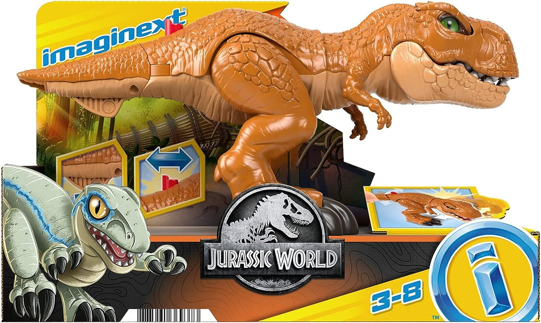 ?Fisher-Price Imaginext Jurassic World Thrashin Action T Rex Dinosaurierfigur für