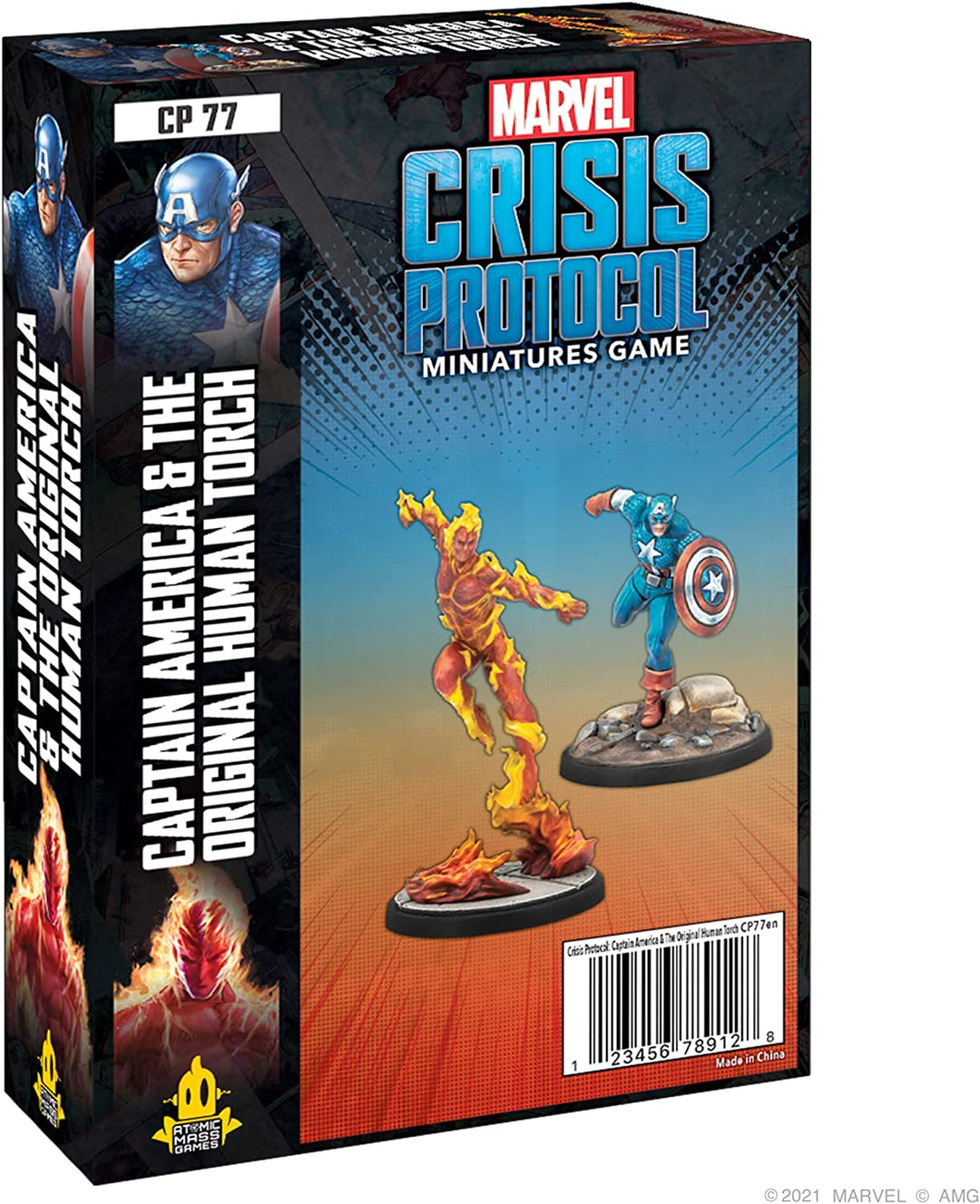 Marvel Crisis Protocol Captain America & The Original Human Torch