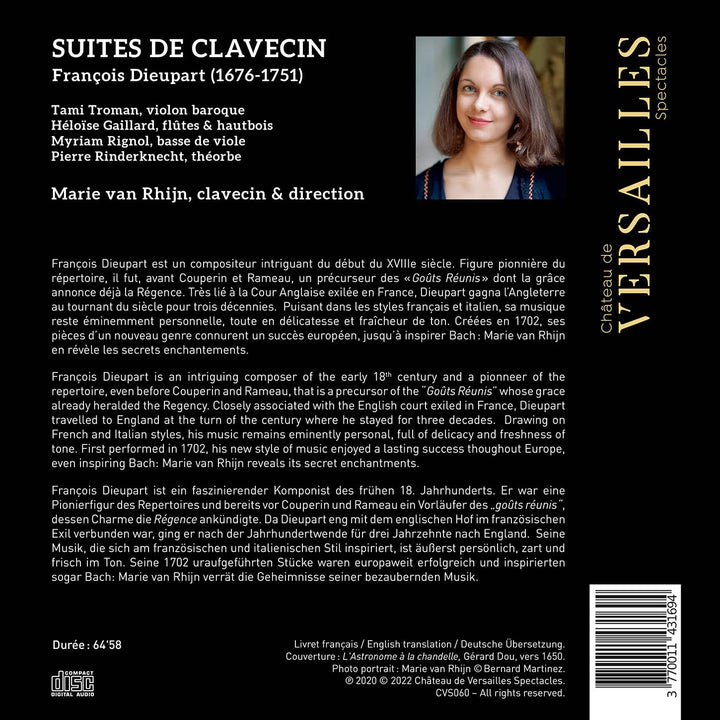 Marie van Rhijn - Dieupart: Suites de Clavecin [Audio CD]