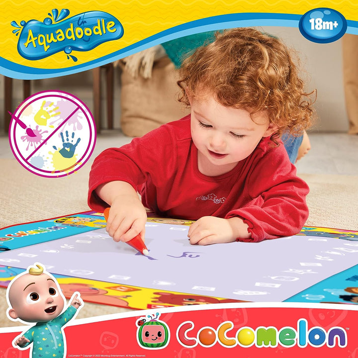 Aquadoodle Cocomelon Doodle Mat, Official TOMY No Mess Colouring & Drawing Game