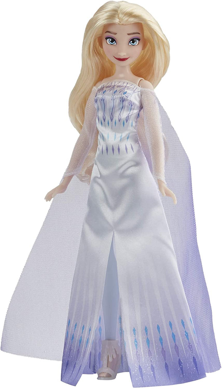 Disney Frozen 2 Schneekönigin Elsa, Modepuppe, Kleid, Schuhe und langes blondes Haar, Spielzeug für Kinder ab 3 Jahren