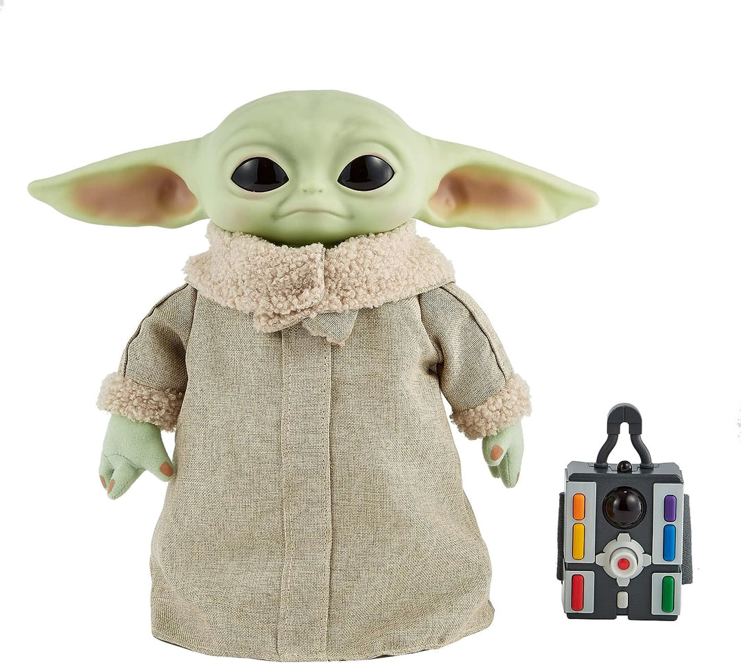 Star Wars Grogu, The Child, 12-in Plush Motion RC Toy From The Mandalorian, Collectible Stuffed Remote Control Character for Movie Fans of All Ages, 3 Years and Older