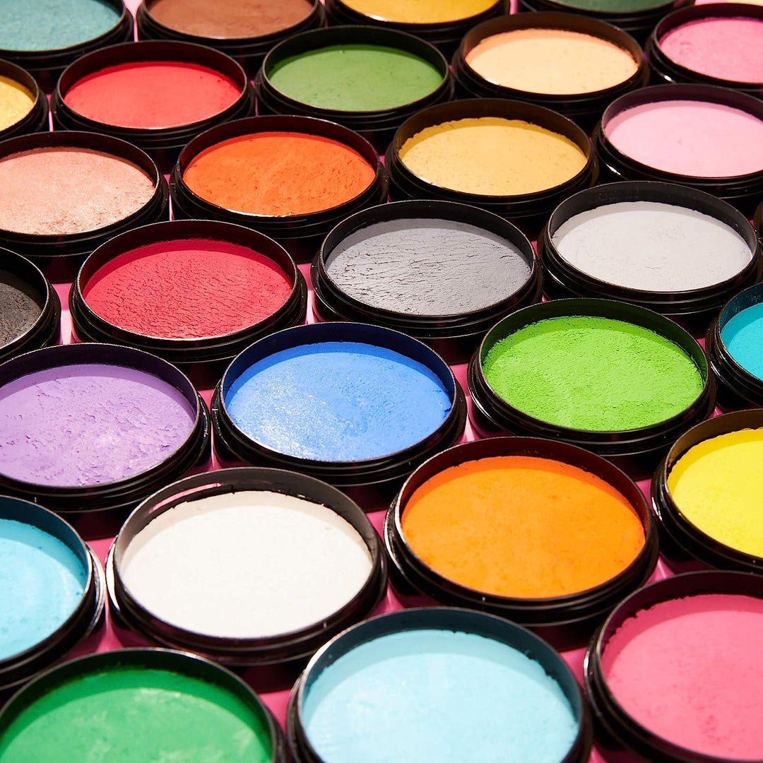 Pro Face & Body Paint Cake Pots by Moon Creations - Teal - Professional Water Based Face Paint Makeup for Adults, Kids - 36g