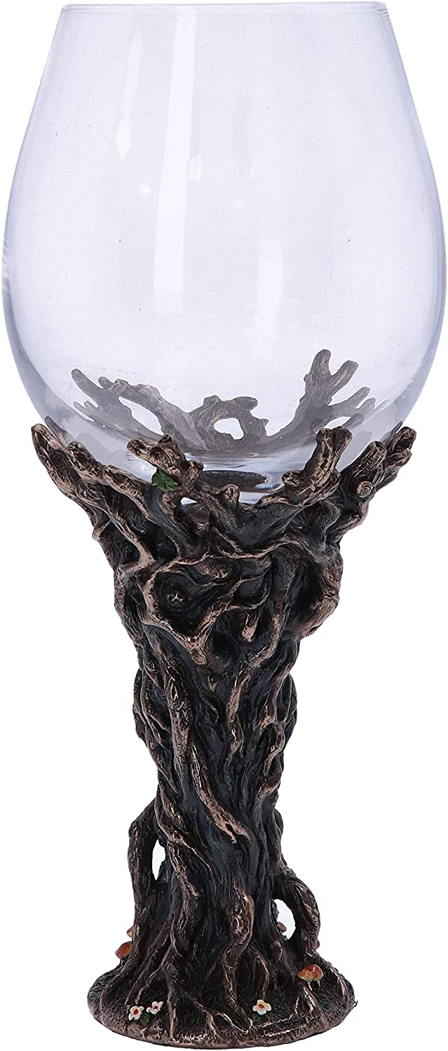 Nemesis Now Bronze Forest Nectar Ancient Tree Spirit Green Man Goblet Weinglas