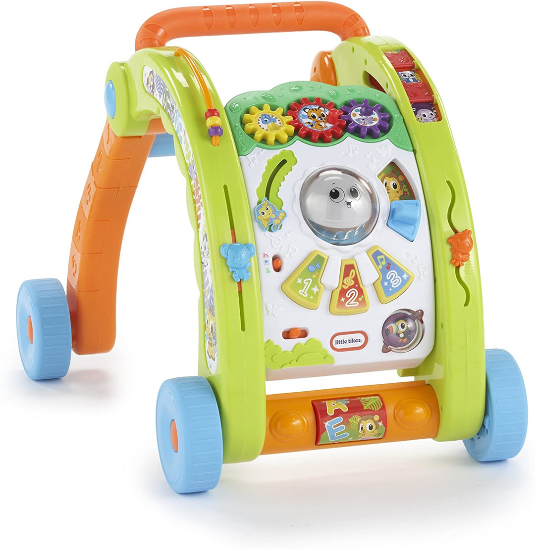 Little Tikes 3-in-1 Activity Walker-70+ Aktivitäten, Lieder &amp; Sounds - Grün/Orange/Weiß