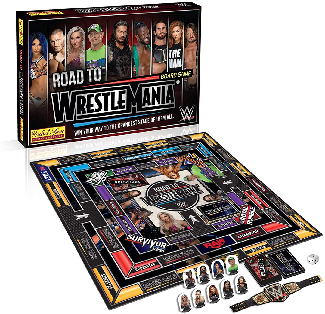 Juego de mesa WWE Road to Wrestlemania, 40 x 27 x 5 cm