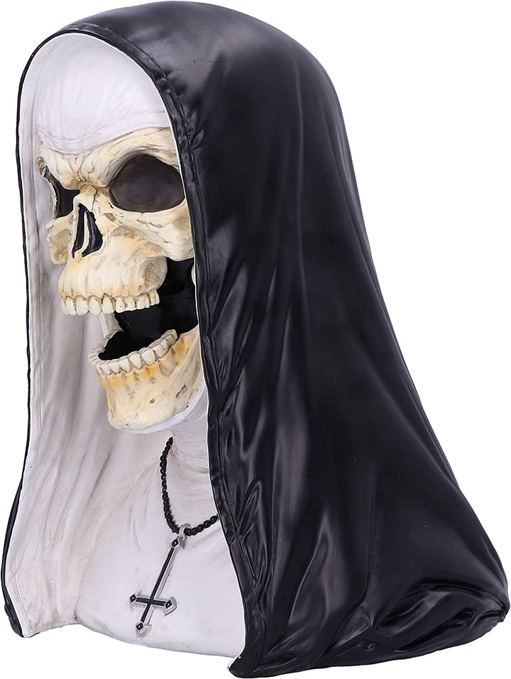 Nemesis Now James Ryman Sister Mortis 29 cm Skelett Nonne Horror Büste Figur, Bl