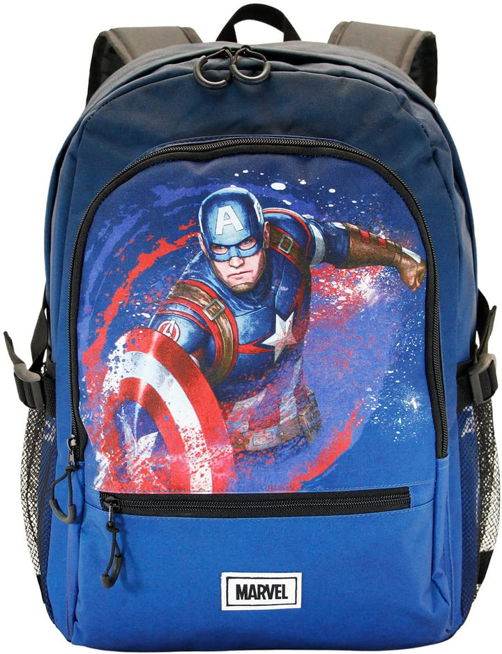 Captain America Full-Fan HS Fight Rucksack, Blau