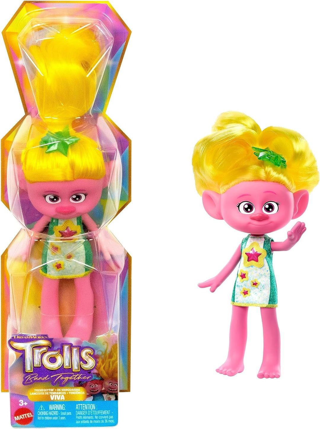 Trolls 3 Band Together Trendsettin’ Viva 20cm Doll