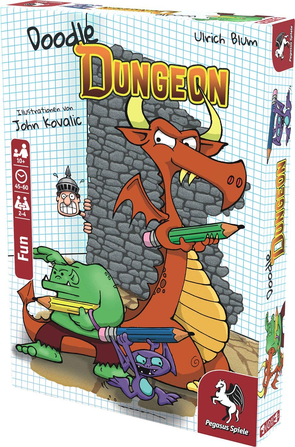 Pegasus Spiele 51846E - Doodle Dungeon , White