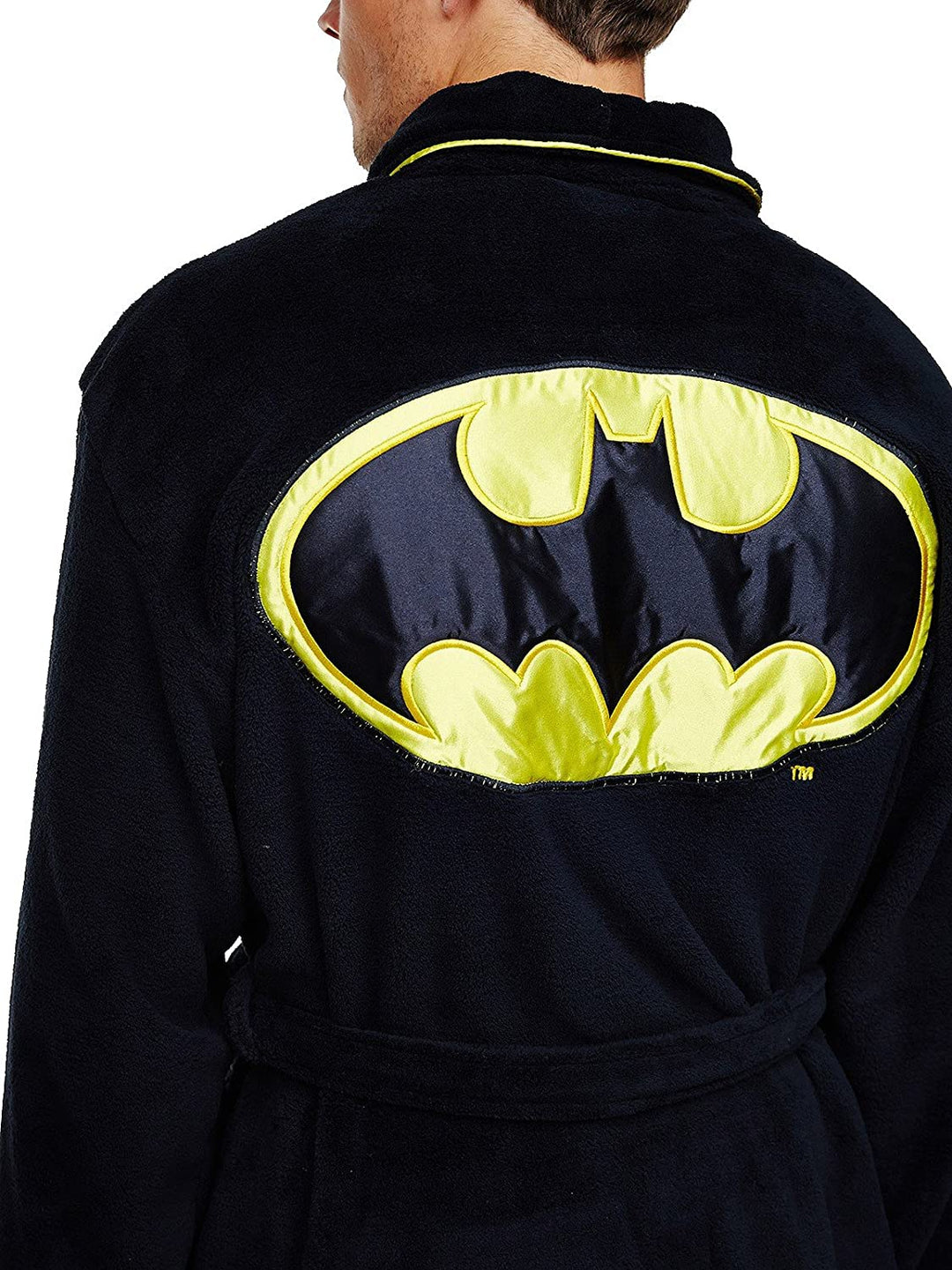 Classic Batman (DC Comics) Unisex Fleece Dressing Gown Bathrobe Black One Size