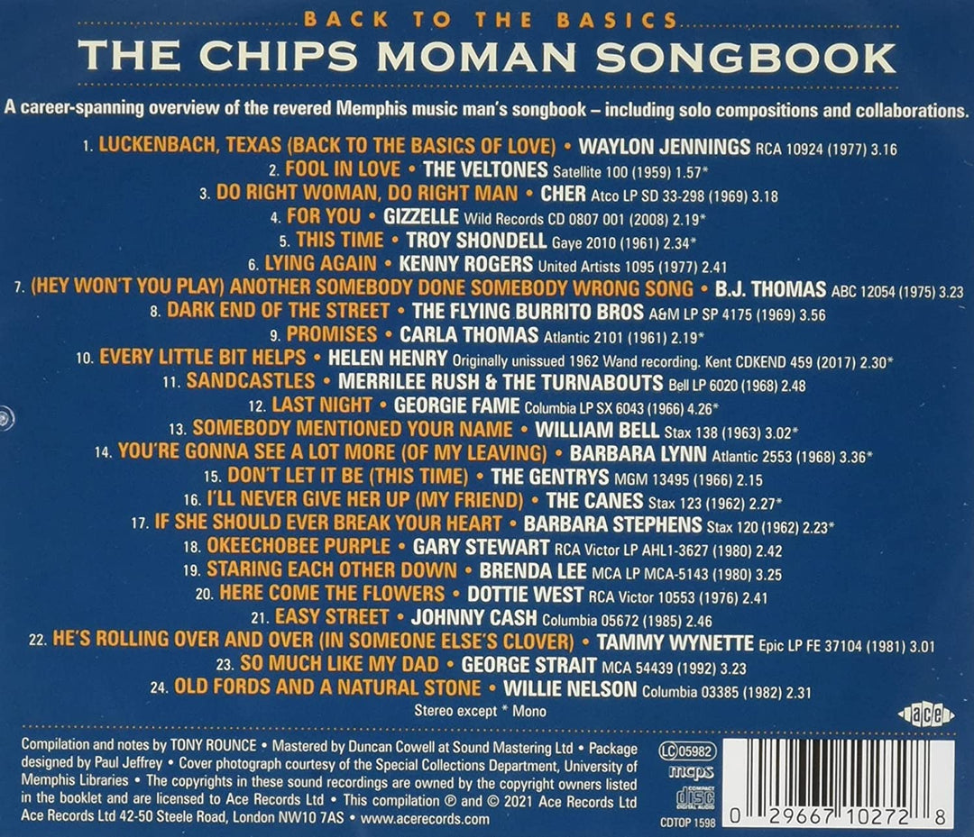 Back To The Basics ~ The Chips Moman Songbook [Audio-CD]