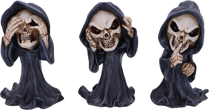 Nemesis Now Three Wise 11cm See No Hear No Speak No Evil Cartoon Grim Reapers, B