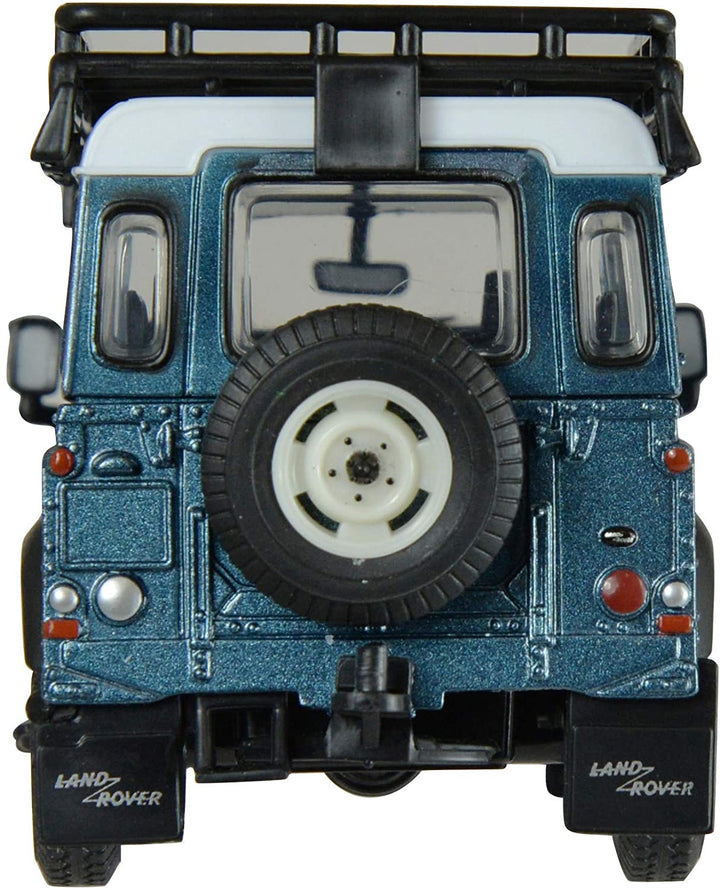 Britains 1: 32 Land Rover Defender Blue with Roof Rack & Winch - Collectable Farm Vehicle 4x4 Car Toy - Suitable from 3 Years