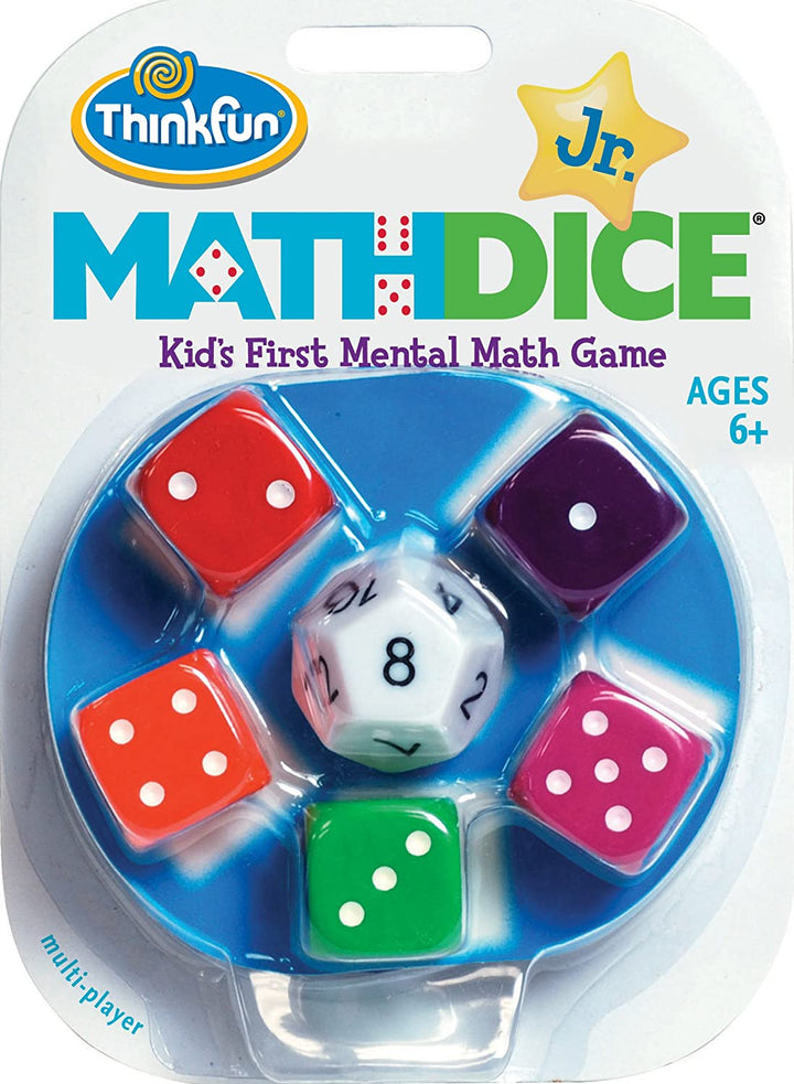 Thinkfun Math Dice Junior - Mental Maths Game for Boys & Girls Age 6 Years Up - Educational Activities