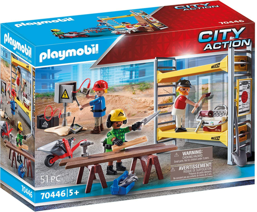 Playmobil 70446 City Action Andamio de construcción, para niños a partir de 5 años