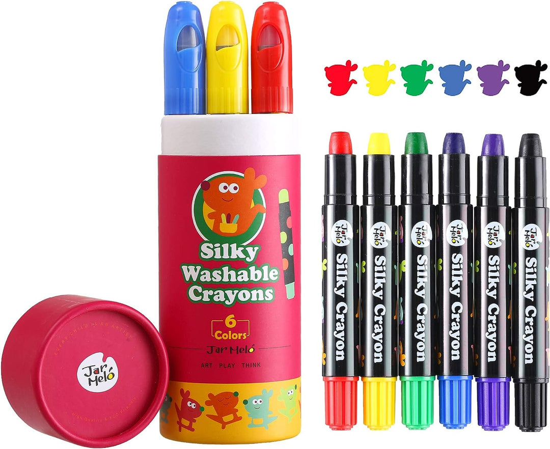 Silky Washable Crayon -Baby Roo 6 Colors